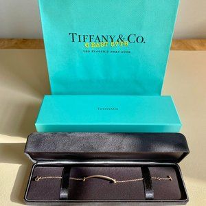 Tiffany & Co. Diamond Bracelet - Tiffany T Smile Bracelet Rose Gold w/ Diamonds